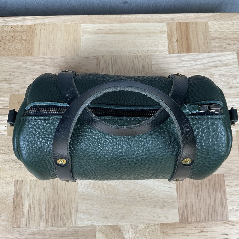 Go Forth Goods Mini Jane Crossbody Bag Forest Green & Black Strap/Trim Purse - Picture 5 of 15
